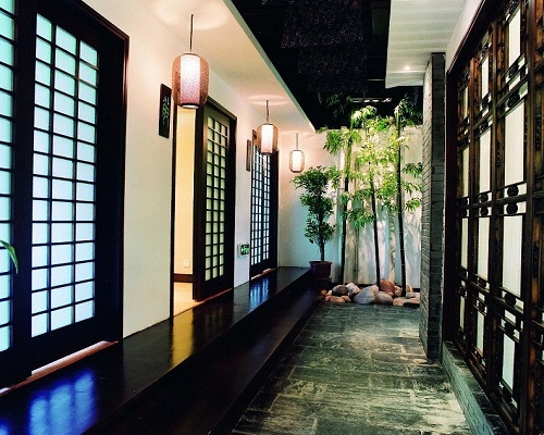 茶館走道裝修設(shè)計(jì)實(shí)景圖