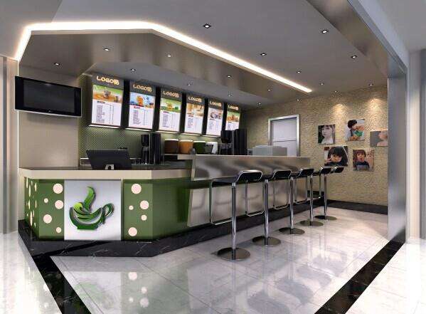 小型奶茶店面裝修效果圖
