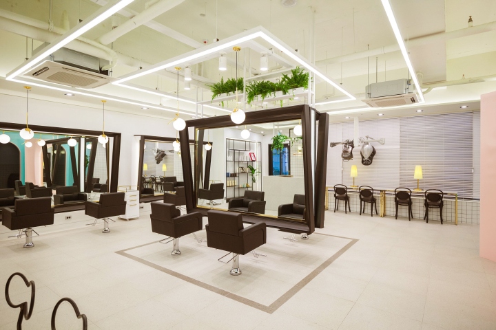 高端美容美發(fā)店裝修效果圖