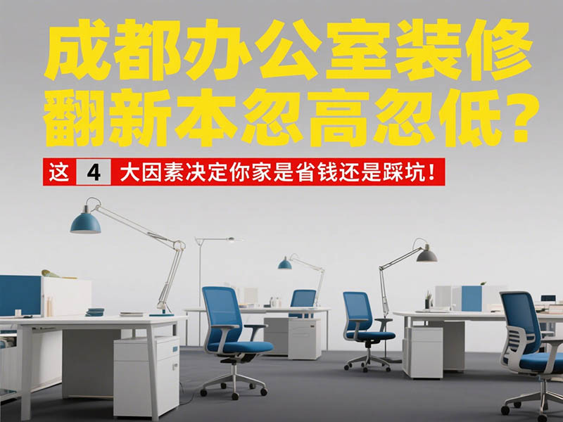 成都办公室装修翻新成本忽高忽低？这 4 大因素决定你家是省钱还是踩坑！